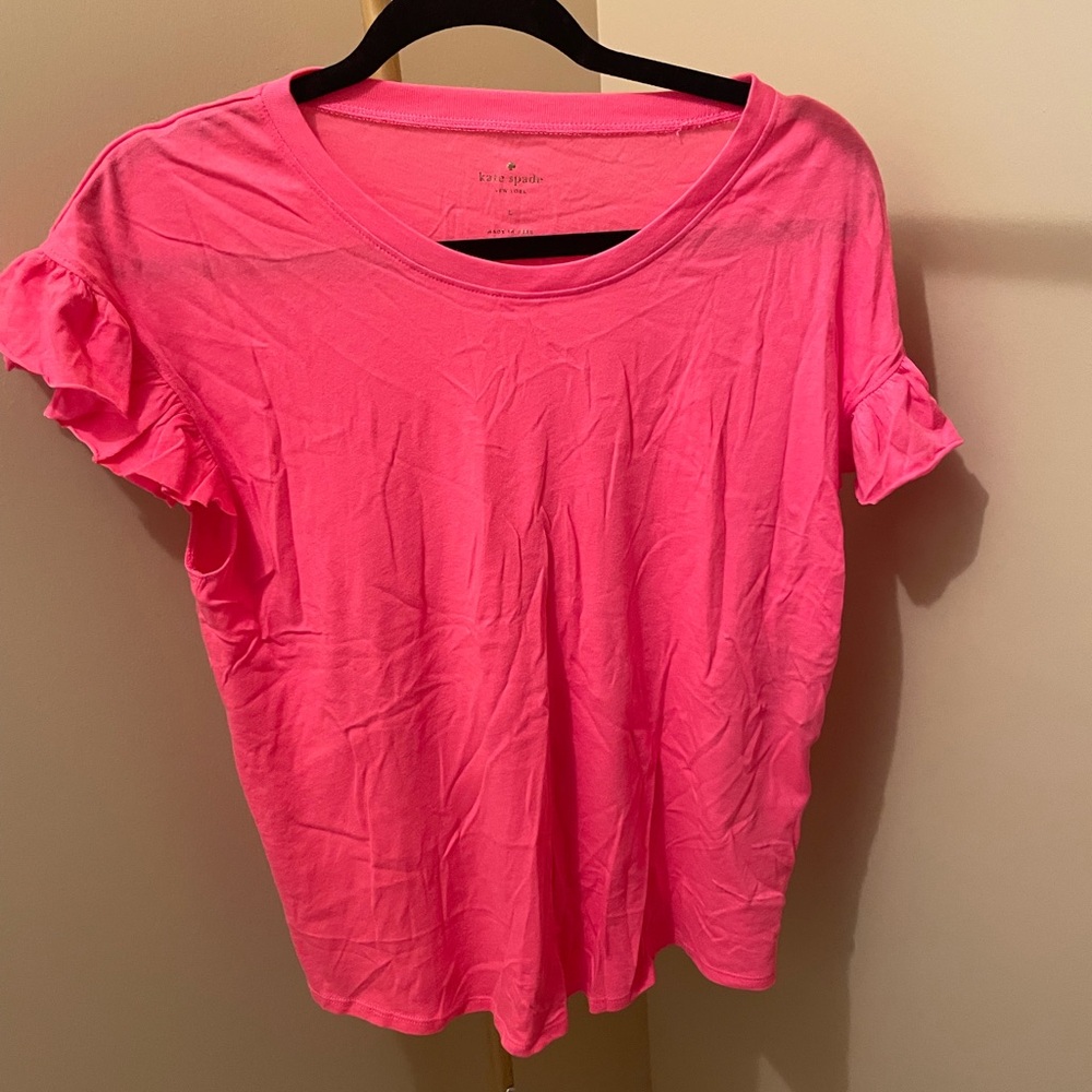 Kate Spade Vibrant Pink Short Sleeve Top